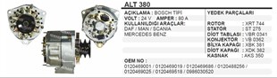Alternatör 24v 80ah Mercedes Daf Man Axor Alt380 | Aes Alt380-oem