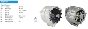 Alternatör 24v 80ah Mercedes Kamyon 3kanallı | Unıp Alt0102321
