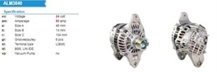 Alternatör 24v 80ah Volvo Penta Marin D9 Marin D11b4 D12c D11a D9a2c A3tr5093 A03tr5093 A003tr5093 A03tr5093am A003tr5093am | Mıta 3tr5093am
