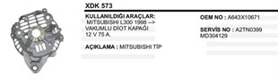 Alternatör Arka Kapak Diyotsuz H100 L300-l200 Xdk573 | Ith Akxdk573