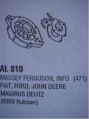 Alternatör Ön Kapak Bilyalı Kalın Mil 6303 Traktör Dodge 250 Magırus Peugeot J9 Massey Farguson Mf Fiat Traktör Ford D1210 | Mako 74991471