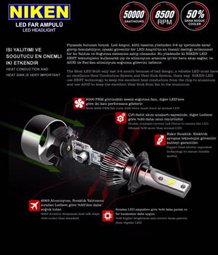 Ampul H15 Led Xenon Set 12v | Nıken H15