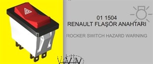 Anahtar Flaşör Dörtlü Renault Eng011504 18200 | Eng 011504