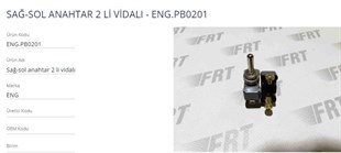 Anahtar Metal Çıt Çıt  Pb 0201 Ic152 | Eng Pb0201