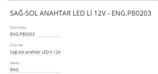 Anahtar Tekli Çıt Çıt Ledli Pb-0203 | Eng Pb0203