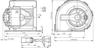 Kalorifer Fan Motoru 12v Johndeere Traktör Kabin İçi Kalorifer Motoru 0130115604 130115604 Al214942 Deeal214942 | Bosch 0130115604