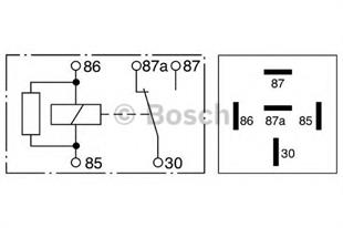 Mini Röle 12v 30ah 5 Pın | Bosch 0332209159
