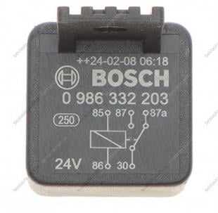 Röle Mini Röle Değiştirici 24v 5pin 5fiş 20a-10a | Bosch 0986332203