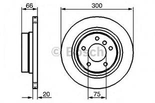 Arka Fren Disk Havalandırmalı Bmw 1 | Bosch 0986479218