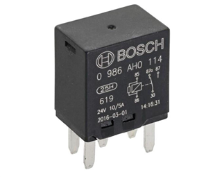 Röle Mikro Röle 24V 5FİŞLİ İnce 10A 5A | BOSCH 0986AH0114