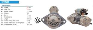 Marş Motoru 12v 9diş Toyota Auris 1.4 1.6 99-02 Avensis 1.6 1.8 03-08 1.1kw | Bosch 1986s00671