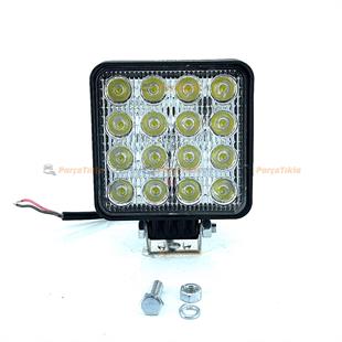 Çalışma Lambası 16 Ledli Kare 22-27w | Pro Serisi | Nıken 16ledk