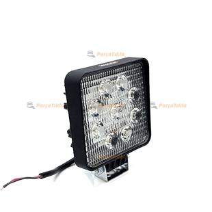 Çalışma Lambası 9 Ledli Kare 27w / 2000 Lm (pro Seri) | 0520010101 | Nıken 9ledk