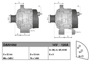 Alternatör 12v 120ah Jcb Cat Beko Loader Erkunt Hattat New Holland Jcb Alt12739 | Denso Dan1092