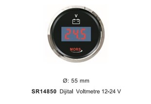 Dijital Voltmetre 12-24v Siyah Mors Sr14850 |