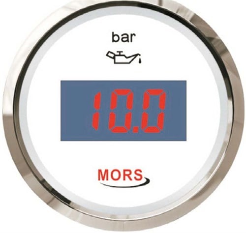 Mors Dijital Yağ Göstergesi 10 Bar 12-24v Beyaz |