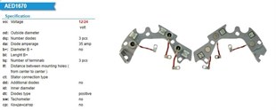Diyot Tablası 12/24v Komatsu Wa420 Pc200 Pc300 Caterpıl | Vertex Dr1670
