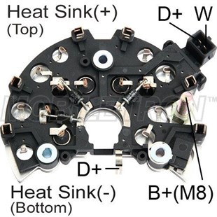Diyot Tablası 12v 50ah 124mm Skoda Octavıa 1.9rb107h | Mobıletron Rb107h