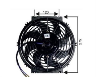 Fan Motoru 12v 12 İnç Emici S Kanat Sgr60321 260mm | Ith Rfm1120