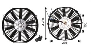 Fan Motoru 12v 12inç Emici Üniversal | Remark Tfm1212