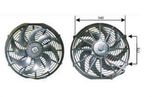 Fan Motoru 12v 14ınc 340mm S Kanat | Remark Rfm1130h