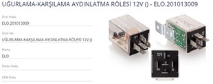 Far Açma Kapama Rölesi Uğurlama Karşılama Aydınlatma Rölesi | Elo 201013009
