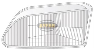 Far Camı Sol Renault Megane Scenic 96 | Ayfar C11221