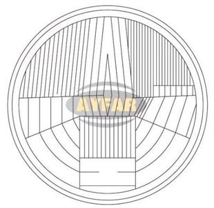 Far Camı Üniversal Traktör R12 H1 | Ayfar C11505