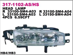 Far Honda Accord 92-93 Sağ------317-1102r-as-hs | Depo 3171102rashs