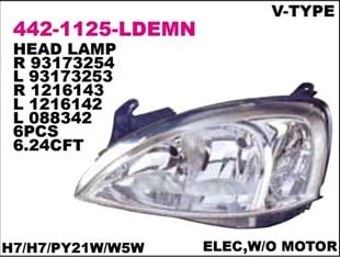 Far Opel Corsa-c--00- Elekt.sol 442-1125l | Depo 4421125lldemn