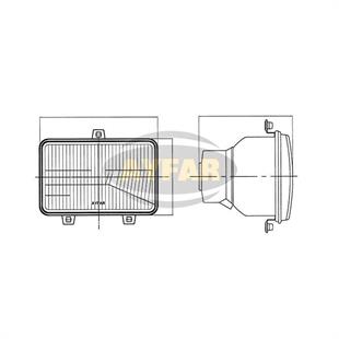 Far Reflektörü Massey Ferguson Uzel Tip Steyr Kare Tip 3 Civatalı Erkunt | Ayfar 606618