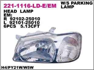 Far Hyundaı Sağ Accent Em Ön 2000depo 221-1116r | Depo 2211116rldem