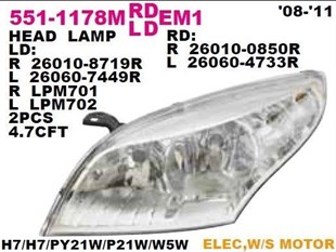 Far Sol Renault Megane Iıı 3 08-11 Motorlu Krom Tıp | Depo 5511178lmldem1