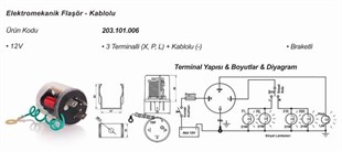 Flaşör 12v Elektronik Üniversal | Elo 203101006