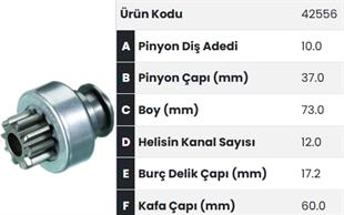 Marş Dişlisi 10diş Massey Ferguson Mf 240 Ym Aggo |