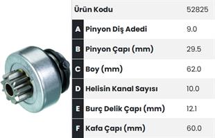 Marş Dişlisi 9DİŞ Ducato Boxer Jumper Fm 52825 | FORM 52825