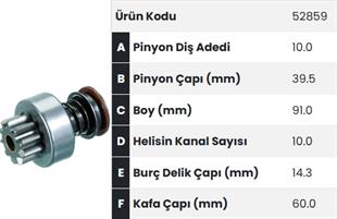 Marş Dişlisi 10diş Renault Volvo Daf Man Biçer Döver Freze İçte |