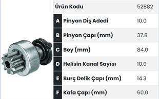 Marş Dişlisi 10diş Man Ym |