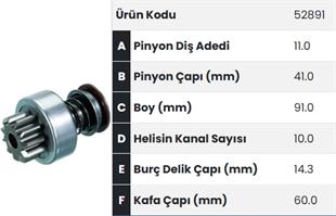 Marş Dişlisi 11diş Mercedes Lombardını Tam Freze Pancar Steyr Traktör Vw Lt 28d 31d 35d |