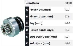 Marş Dişlisi 10diş Peugeot 307 Fm53601 |