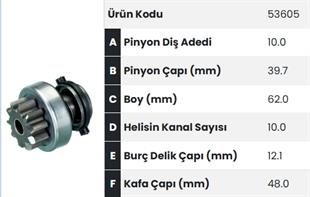 Marş Dişlisi 10diş Land Rover Nissan Fm53605 |