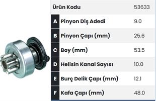 Marş Dişlisi 9diş Renault Clio Opel Calibra Vectra Bosch Tip Fıat 500 Doblo Punto Alfa Romeo Mıto 137 Sr. |