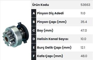 Marş Dişlisi 11diş Toyota Corolla Avensis Fm53663 |