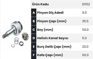 Marş Dişlisi 9diş Mıt.tip Canter Uzun Mil Özel |