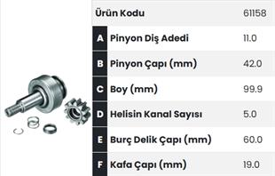 Marş Dişlisi 11diş Hyundai Ym 2009 |