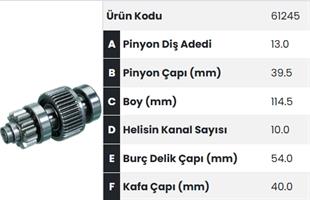 Marş Dişlisi 13diş Kia Çerez |
