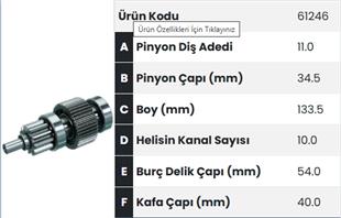 Marş Dişlisi 11diş Kia Bongo |