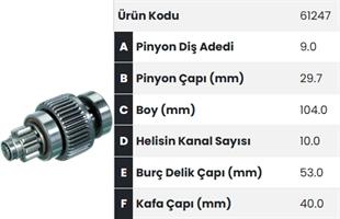 Marş Dişlisi 9diş Kia-s Japon Tip Fm61247 |