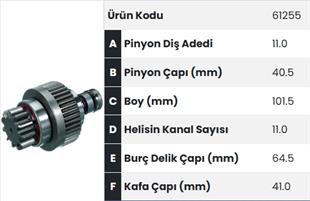 Marş Dişlisi 11diş Isuzu Şampiyon Ym Kısa Fm61255 |