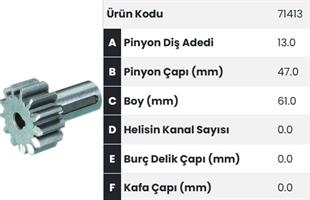 Marş Dişlisi 13diş Alfkb  Fo71413 |